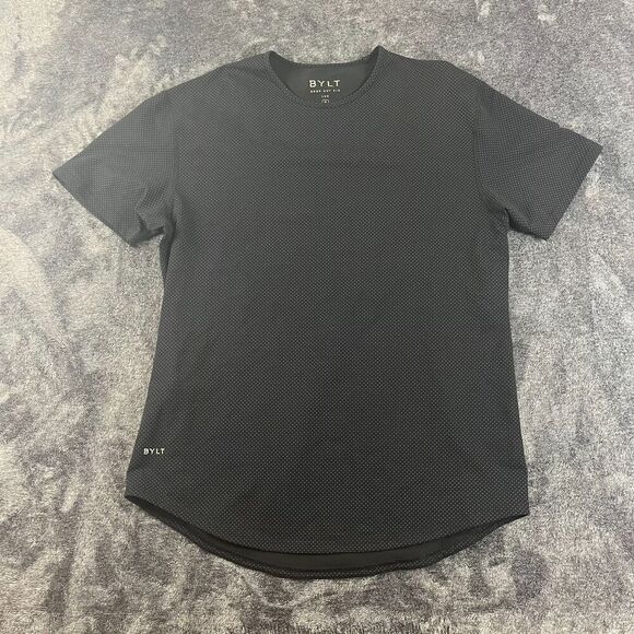 bylt Other - BYLT Drop Cut Shirt S/S Lux Polka Dot Black Sz XL Short Sleeve Performance Golf